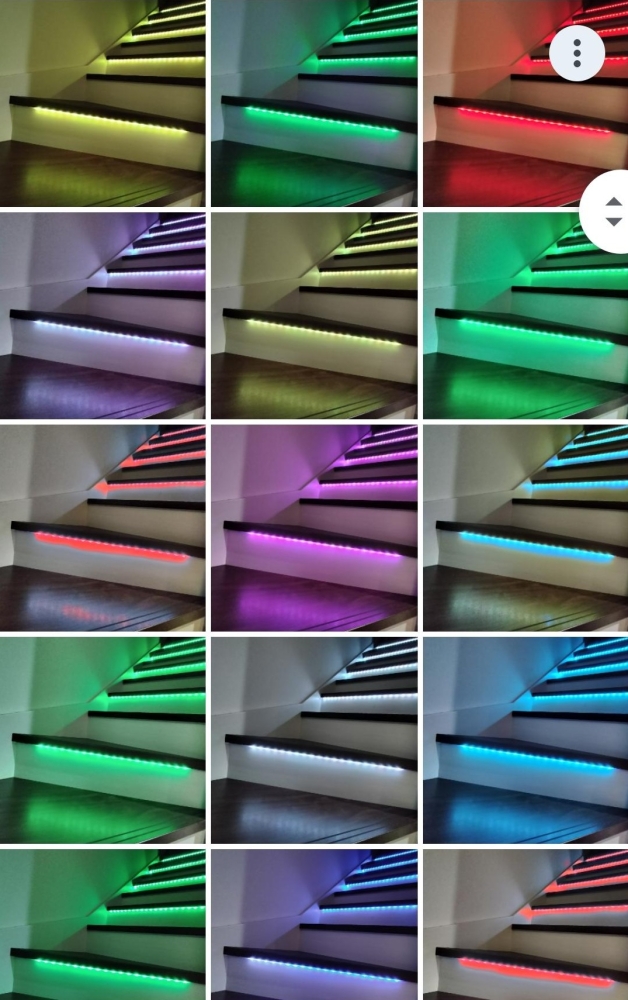 フルカラービームライト　キラキラ階段にリフォーム　【イコライザー搭載　スマホ音楽連動・登り降り足音連動Ver.　2025年6月開発】